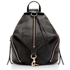 Rebecca Minkoff  Black and Gold julian backpack